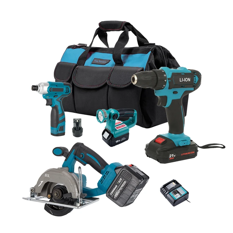 The Purples Mechanic Tool Set Workshop High Quality Professional House Hand Tools Drill Set de Herramientas For Woodworking