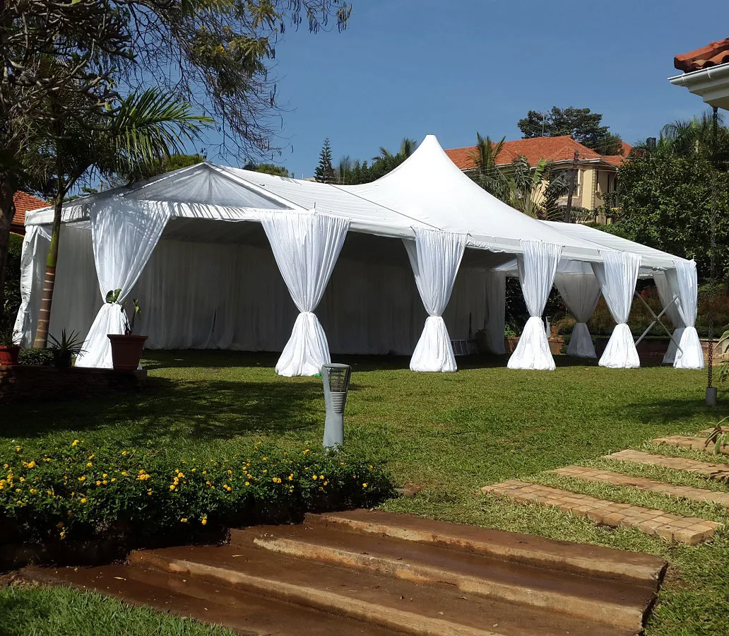 Factory Wholesale Mixed Pagoda Exhibition Event Tent Aluminum PVC Wedding Party Marquee For Outdoor Reception