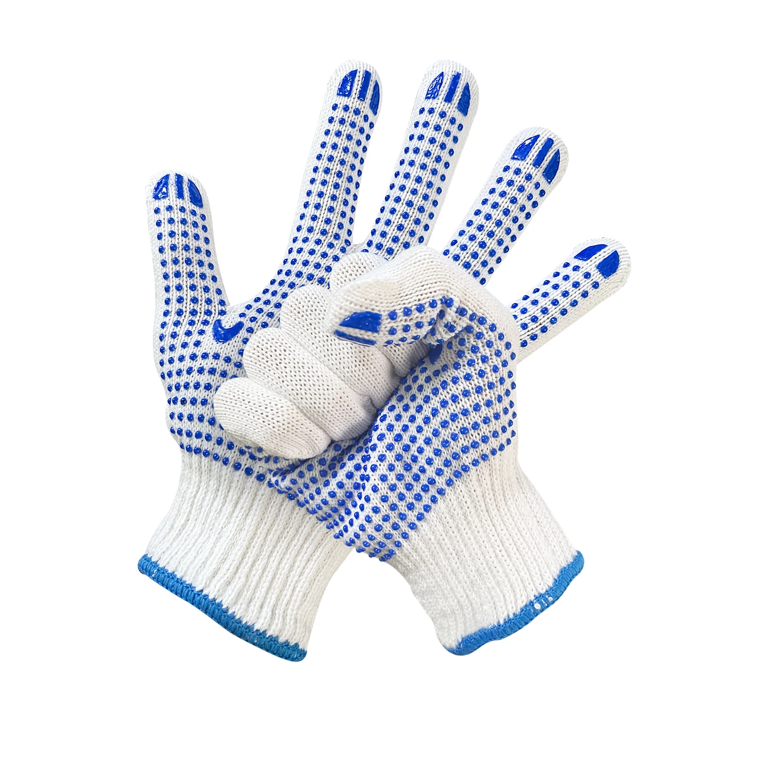 Китай оптовая продажа промышленные зимние перчатки Guantes хлопковые трикотажные защитные рабочие с ПВХ покрытием