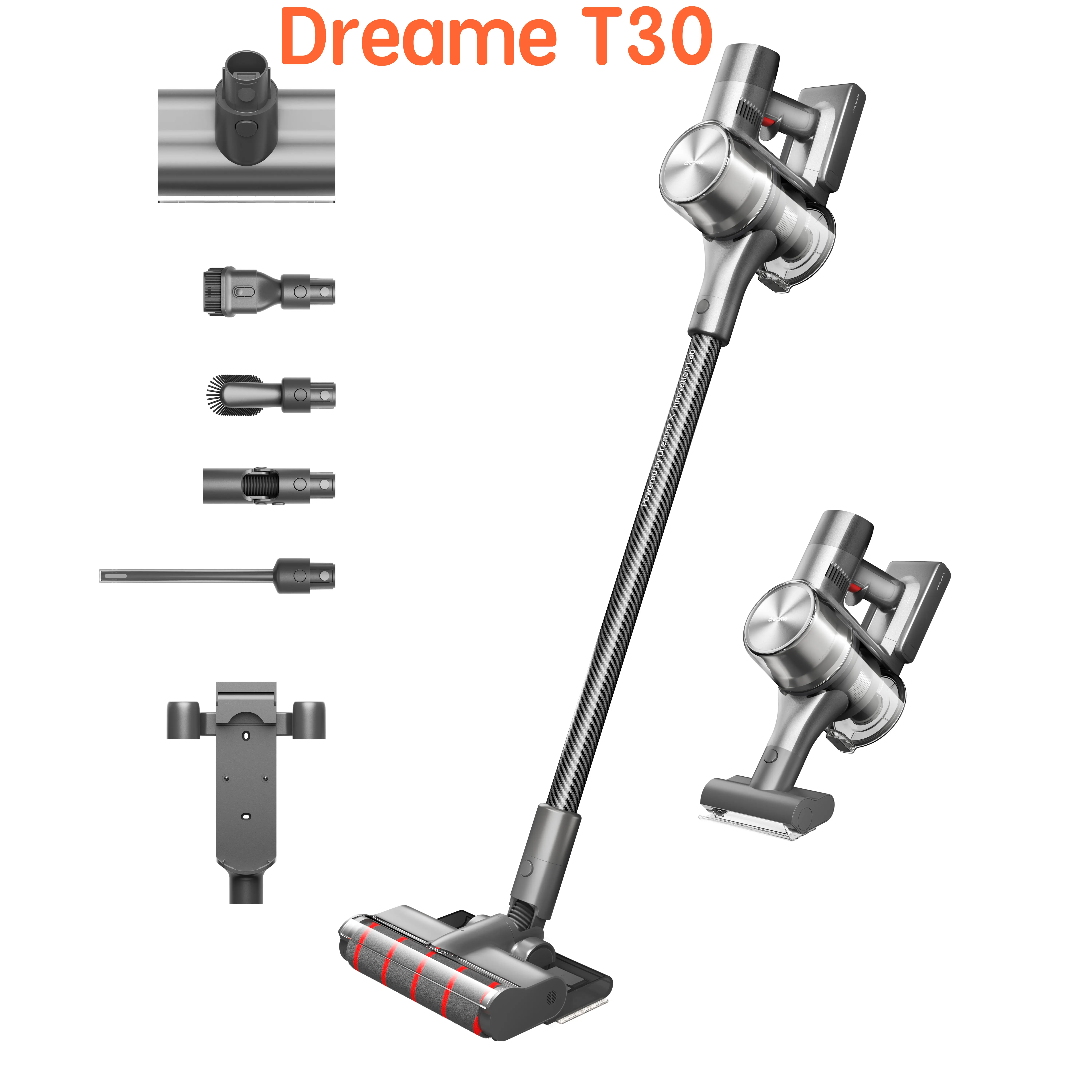 Dreame T30 amazon 190aw 27kpa handheld portable wet and dry stick wireless cordless vacuum cleaner