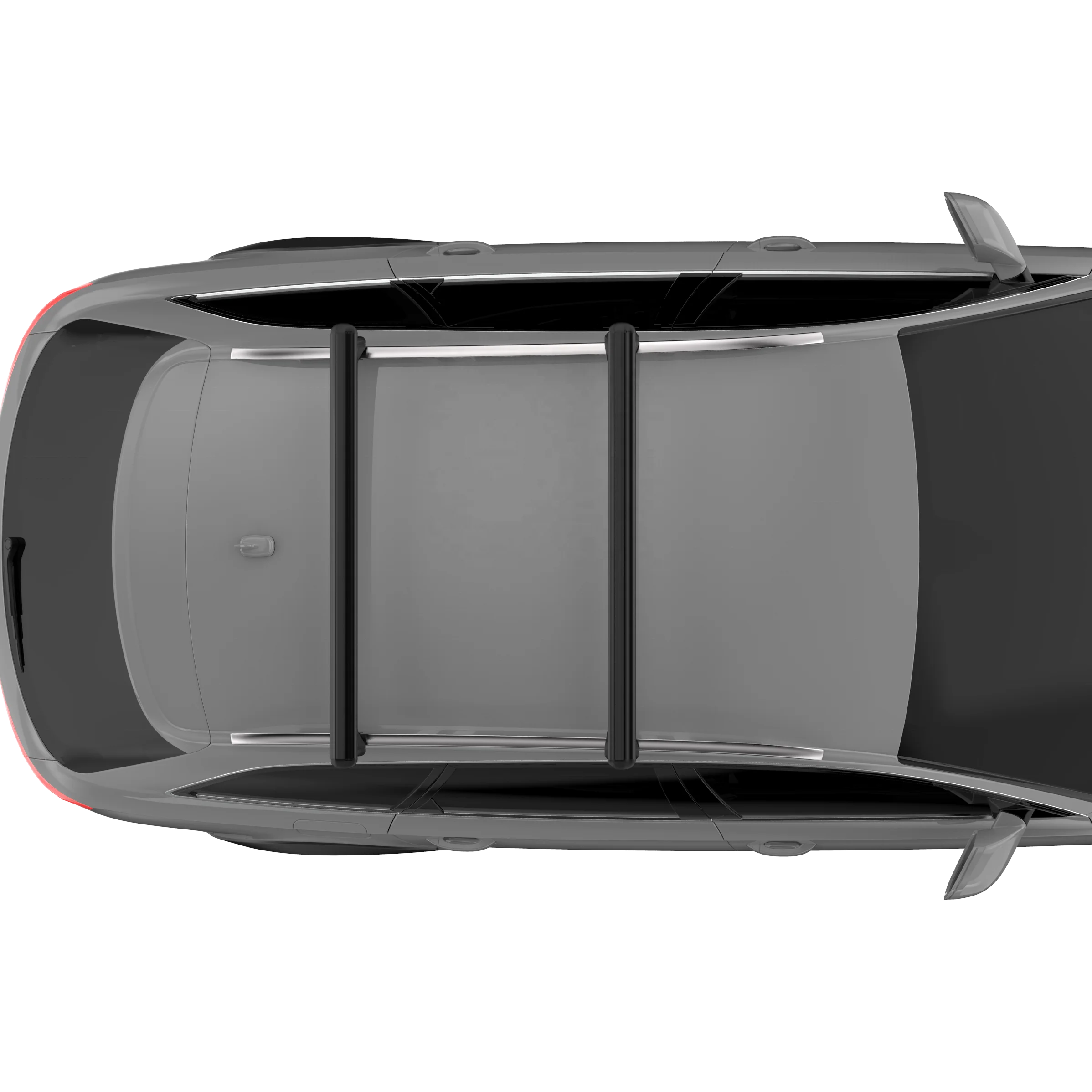 Aluminum Car Roof Cross Bars ABS Mounting Bracket Roof Rack