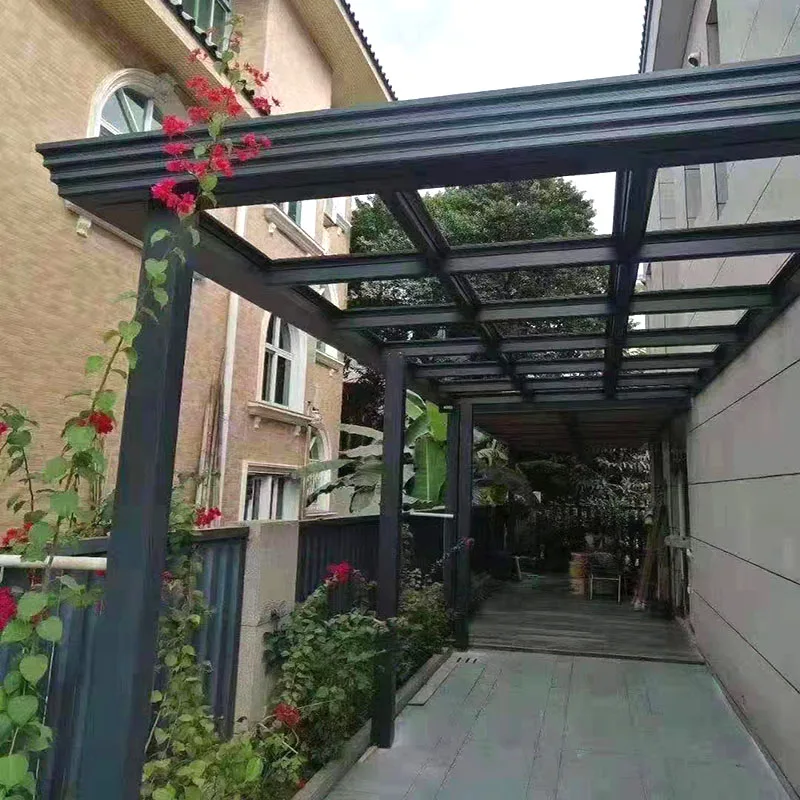 Outdoor Aluminum Frame Canopy polycarbonate roofing patio awning Waterproof UV  canopy