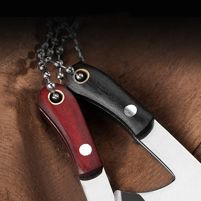 Creative Small Knife Axe Shape Mini Knife Multi-function Light Weight Portable Stainless Steel Pocket Knife