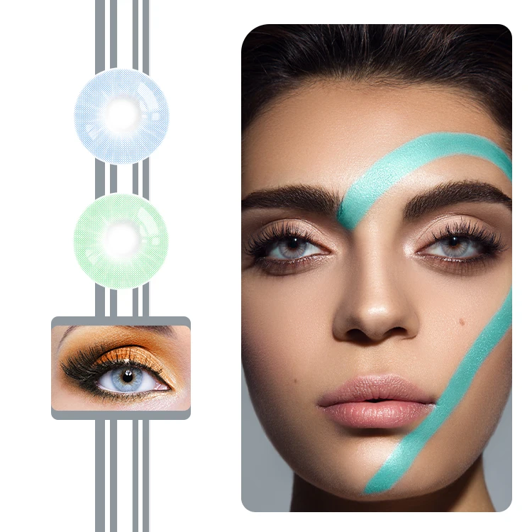 Realcon Fancy Look Natural Color Contact Lens Super Nature Style Eye Colored Lenses Factory Price