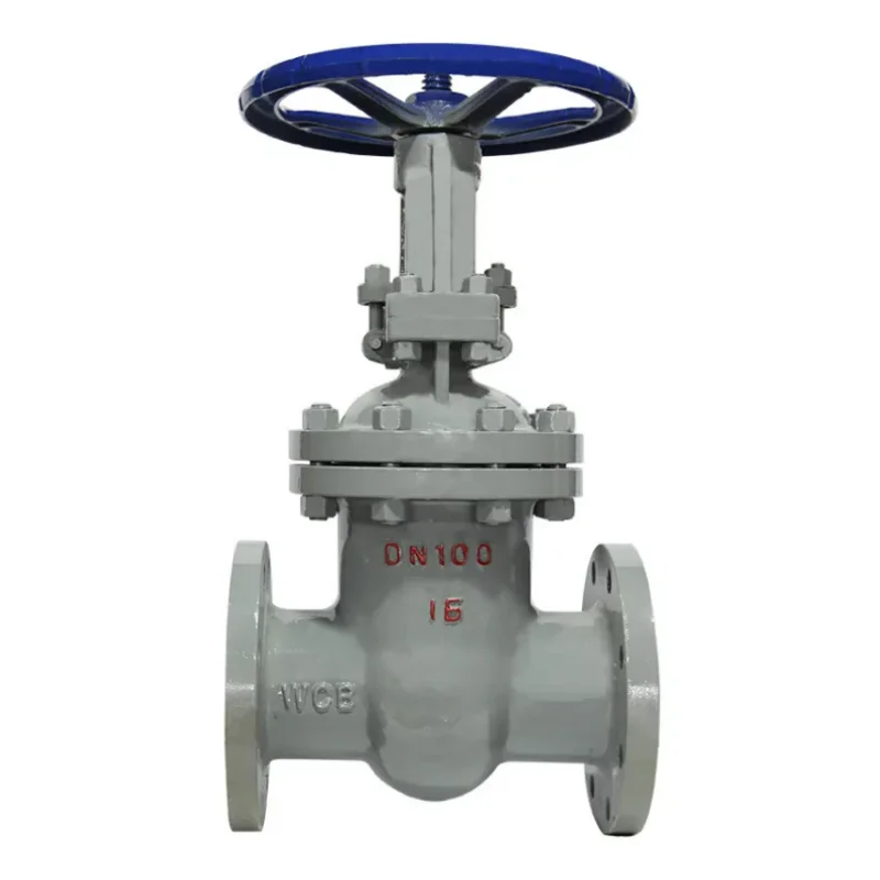 WCB flanged steam heat conduction oil high temperature valve manual open rod carbon steel gate valve