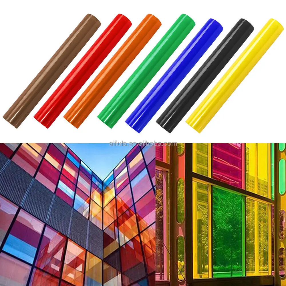 Pink Decorative Building Film 1.52*30M Privacy Protection Self-Adhesive For Room Store Shop Showcase