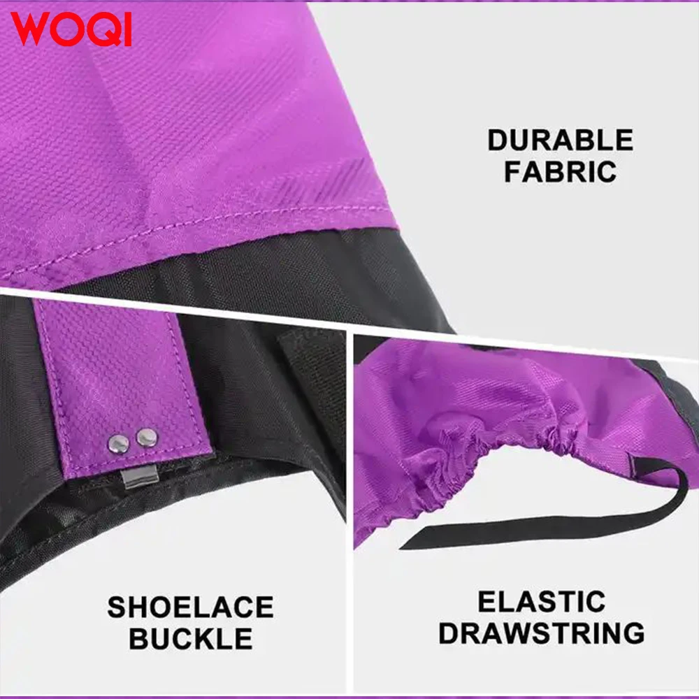 Woqi Hiking Gaiter Leg Cover Snow Climbing Hunting Gaiters Breathable High Boots Children Cover Ski Gaiters