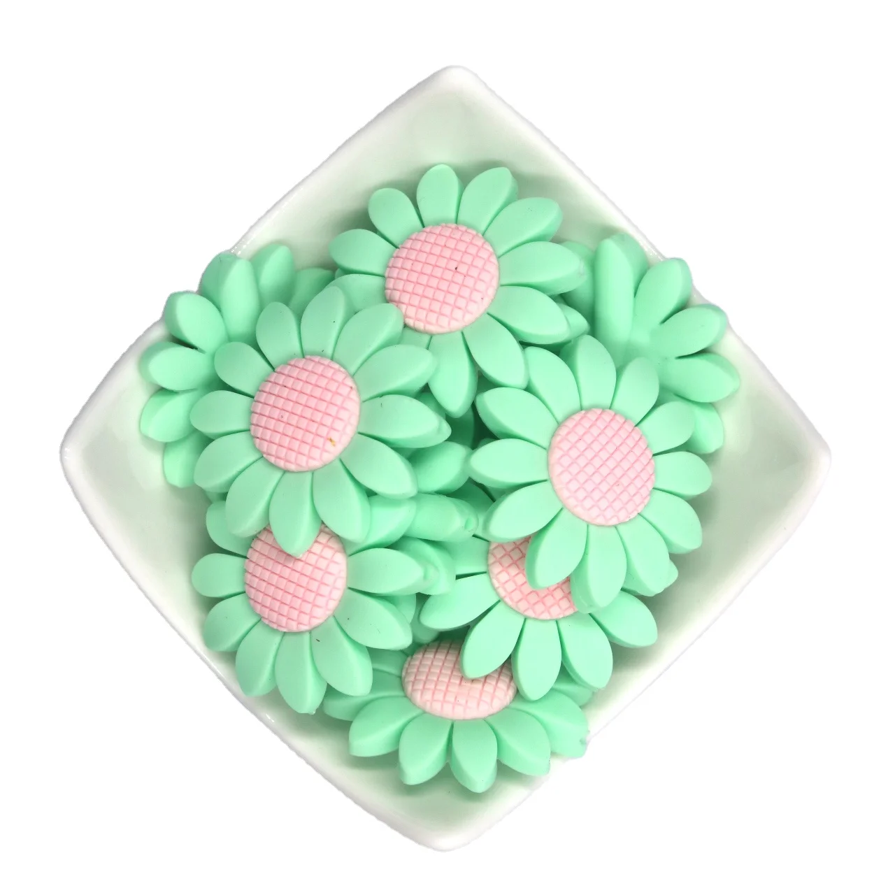 Силиконовые бусины для прорезывания зубов в форме цветка