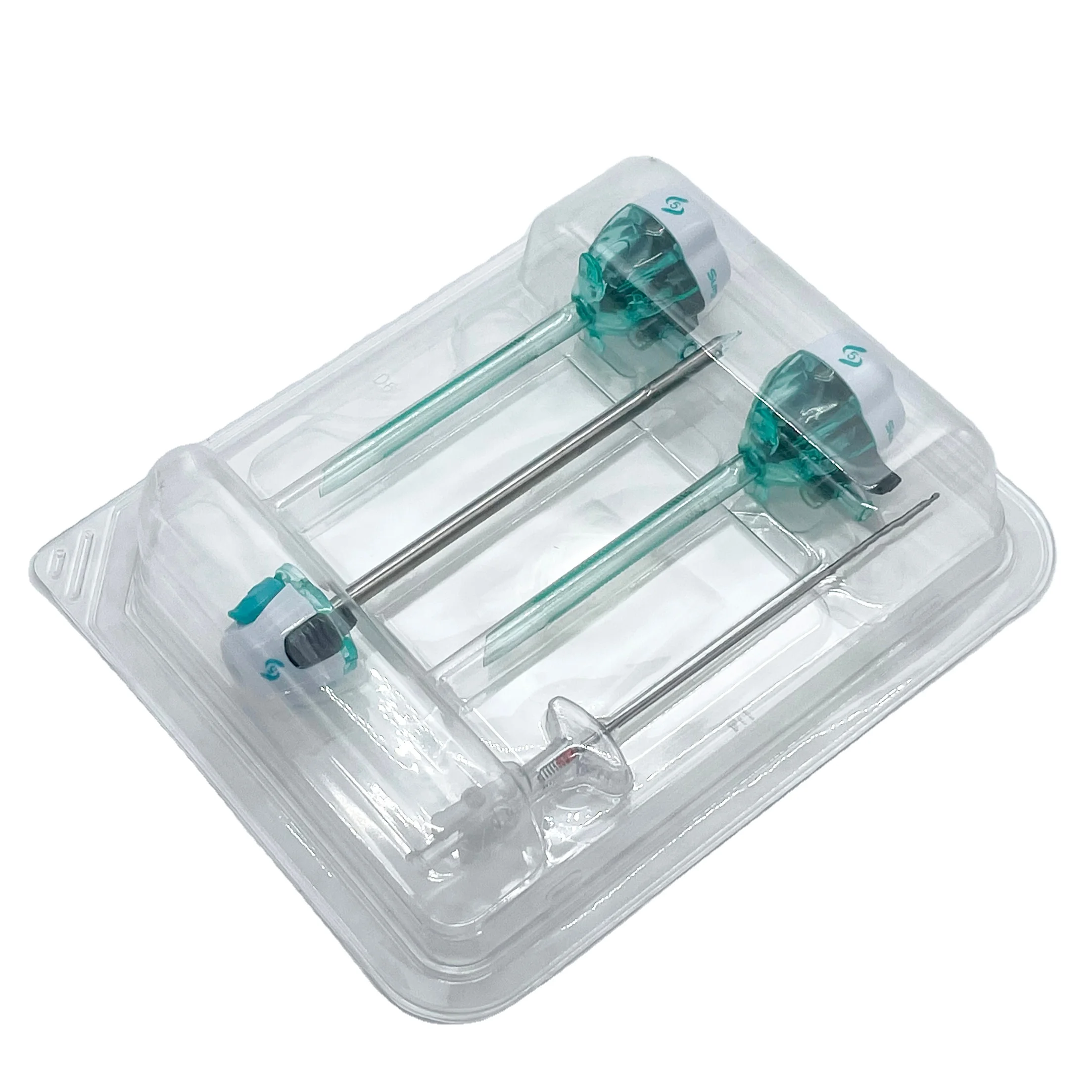 5mm optical disposable trocar kit plastic laparoscopic trocar canula with veress and specimen pouch
