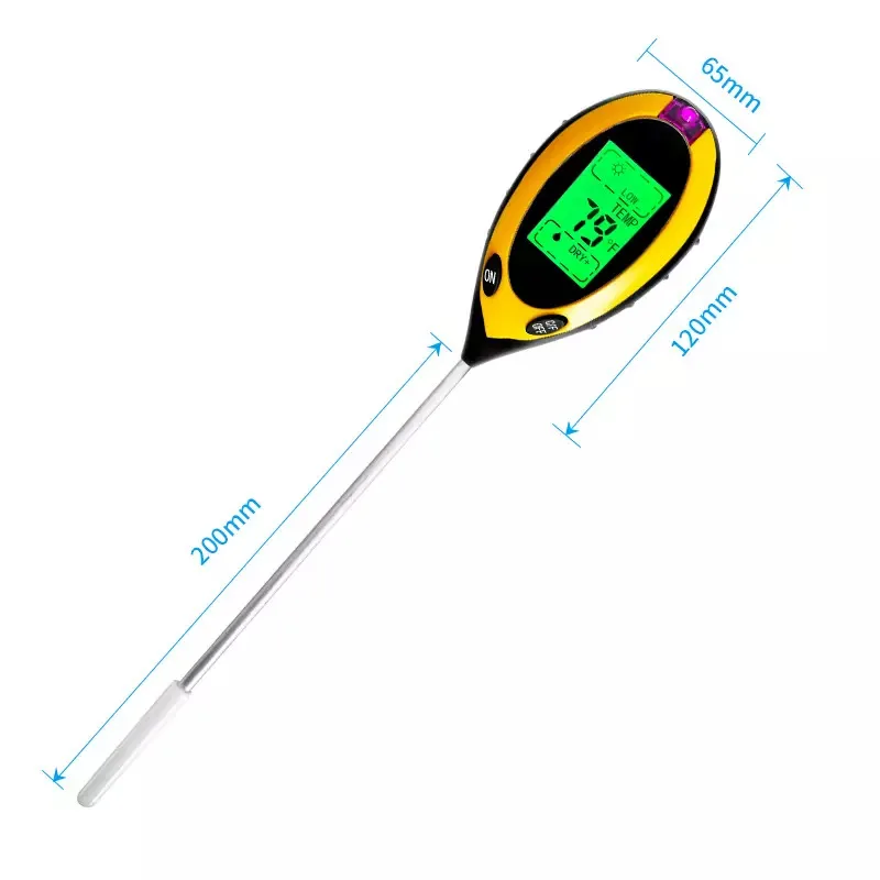 4 in 1 Digital Soil tester pH Moisture Temperature and Light Meter for flowerpot soil garden plantation Soil analyzer