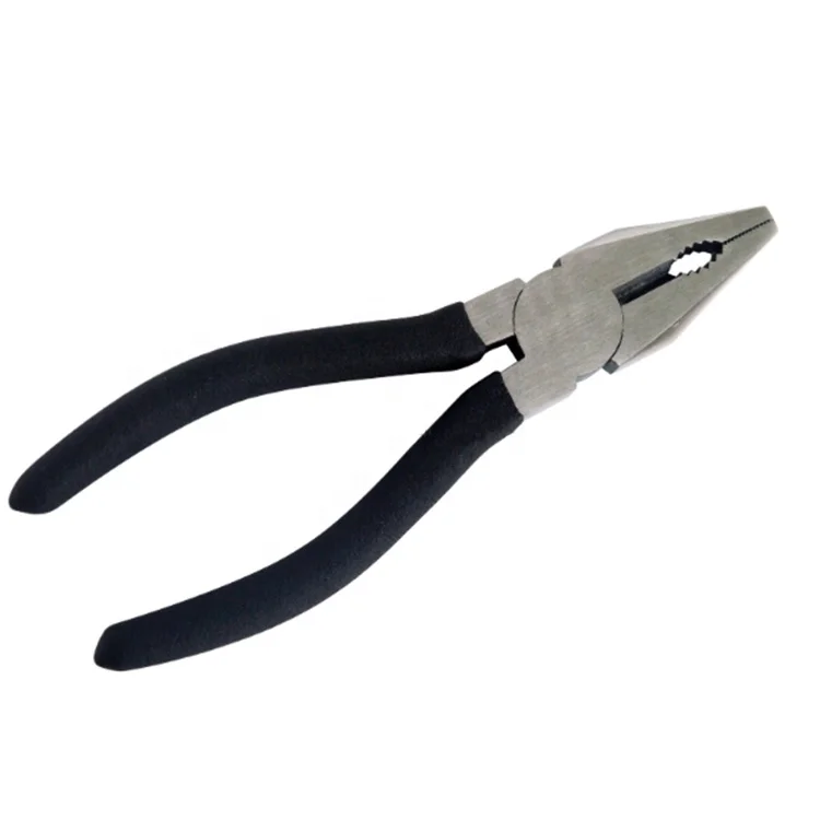 Professional Multifunction 180mm High Carbon Steel Cutting Combination Pliers With Dipped Handle