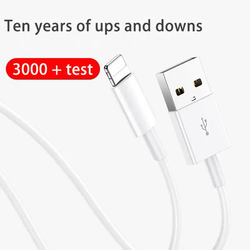 Usb Charger 1m 3m Cable For Iphone X/11/12 Fast Charging Cable For lightning Iphone 6/7/8 2.4A Charging Cable For Iphone Charger