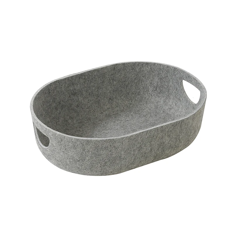 Recycled PET Felt Storage Baskets Underwear Socks Storage Box Organizers Multifunctional Fabric Cube Boxes For Shelves