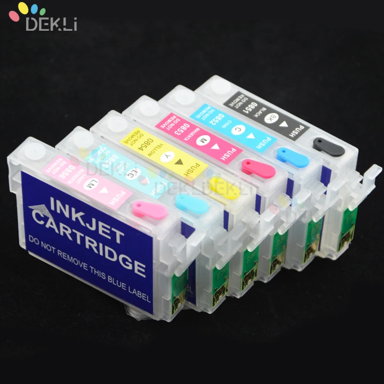 T0801 T0802 T0803 T0804 T0805 T0806  Refillable ink cartridge for Epson T0801-T0806 ciss kit Cartridge with Auto Reset chip