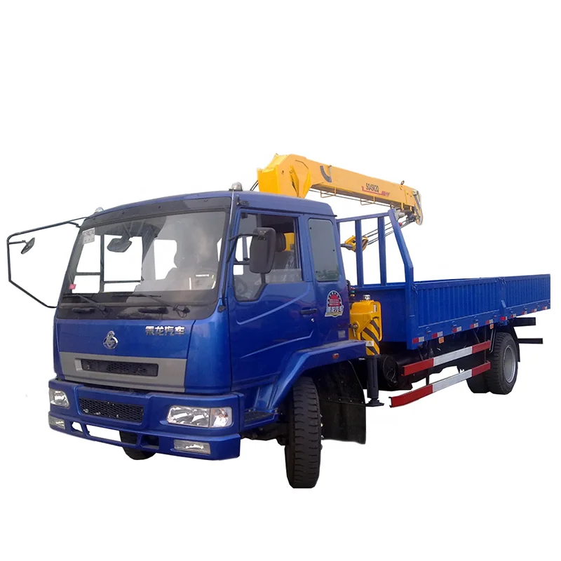 Cheap mini boom lift 4 ton small mobile truck crane with high quality from China