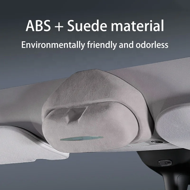 New Arrival Magnetic Car Glasses Holder Case Sunglasses Card Storage Box for Tesla Model 3 Y Auto Interior Accessories Wholesale