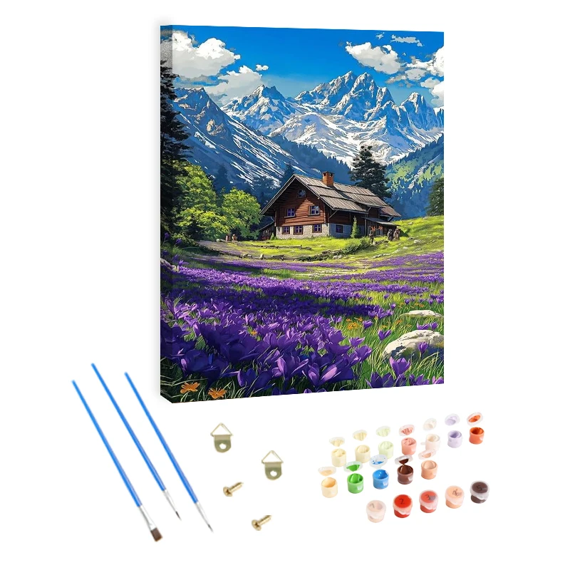 Factory Wholesale Paint By Number Kits High Quality Landscape Painting Customized Picture Hand Painted