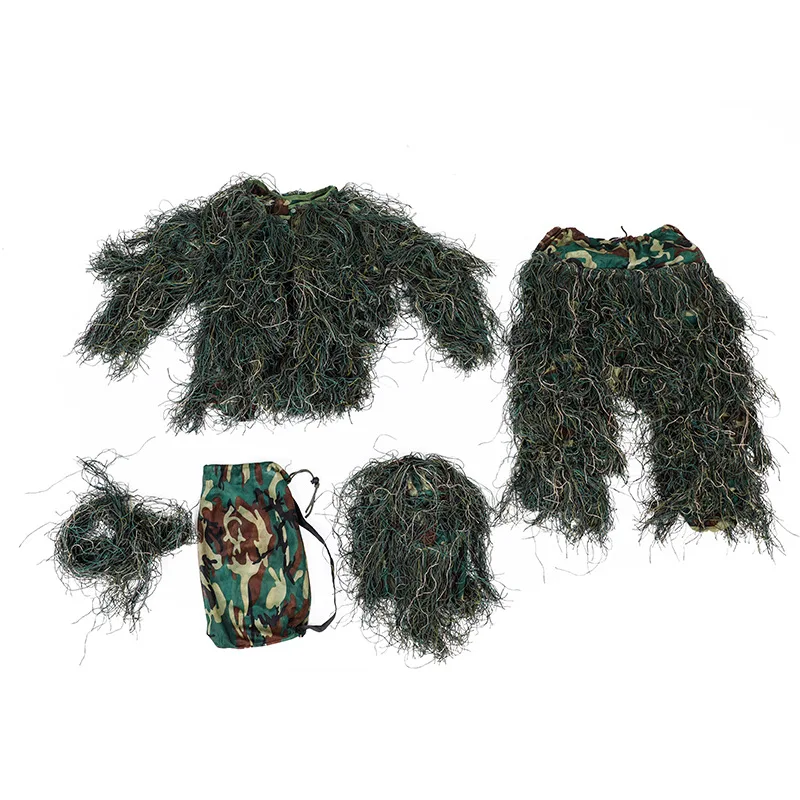 Outdoor Woodland Hunting Camouflage Clothes Breathable Lightweight Ghillie Suit