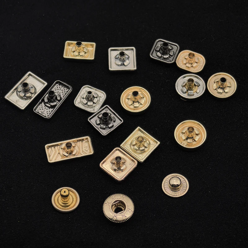 Custom Logo Snap Metal Snaps Cloth Snap Button High-grade Metal Coat Trench Shirt Decoration Arabic thobe Buttons