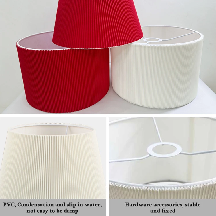 European style White Handmade Origami Lamp Shade Decorative Paper Lampshade For Table Lamp