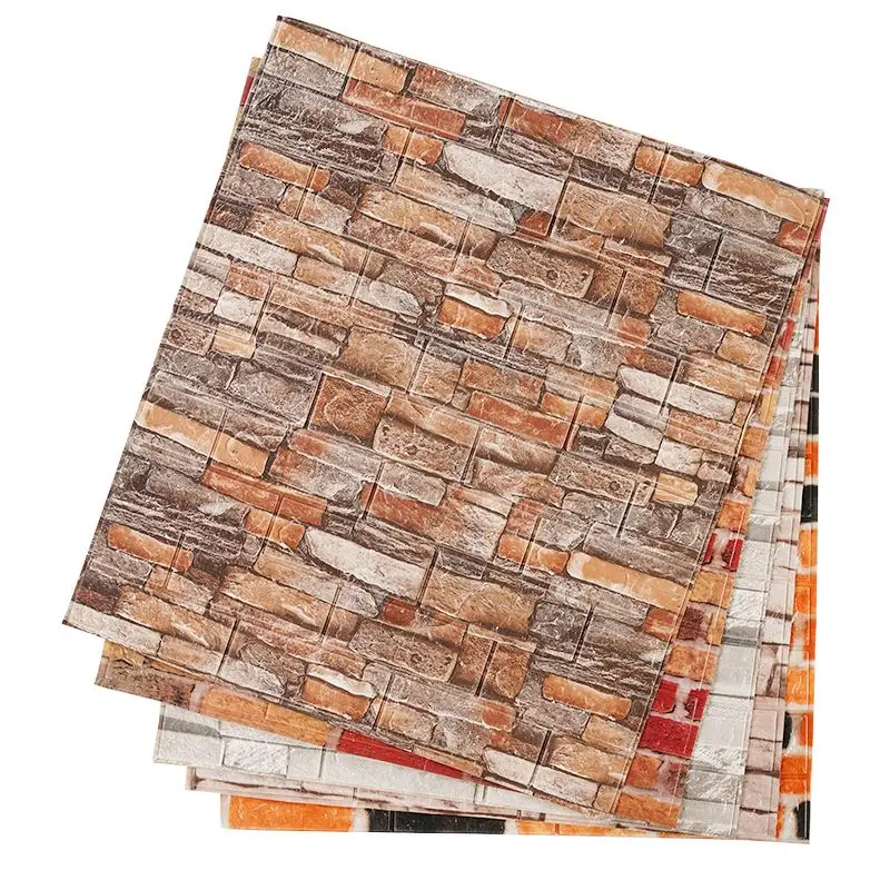 DIY Self Adhesive Brick Wall Paperwall Stickertion 3D Modern Waterproof Wallpaper for Kitchen Kitchen Sticker 3D Model Design