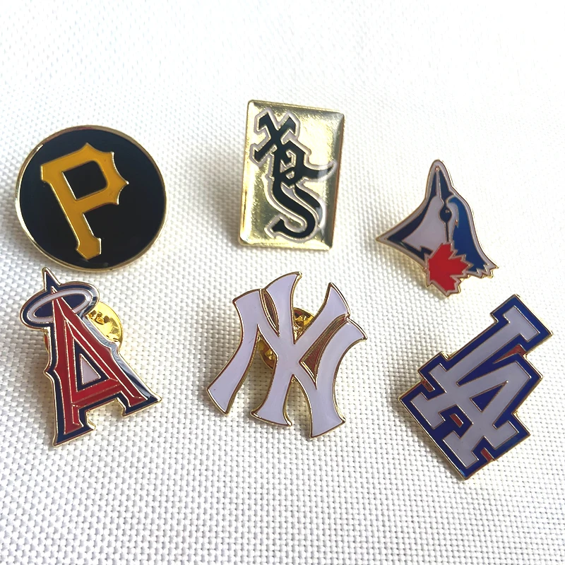 In stock American baseball badge lapel pins baseball lapel pin badge