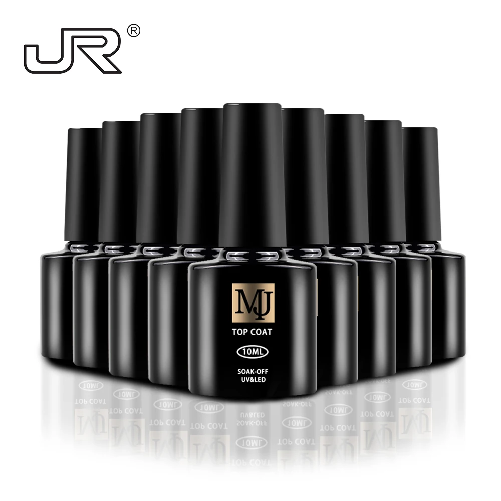 
10ML Matte Top Coat Polish Gel Glass Bottle Lasting Strengthen Gel MJ Gold Mark UV/LED Gel Nail Polish 