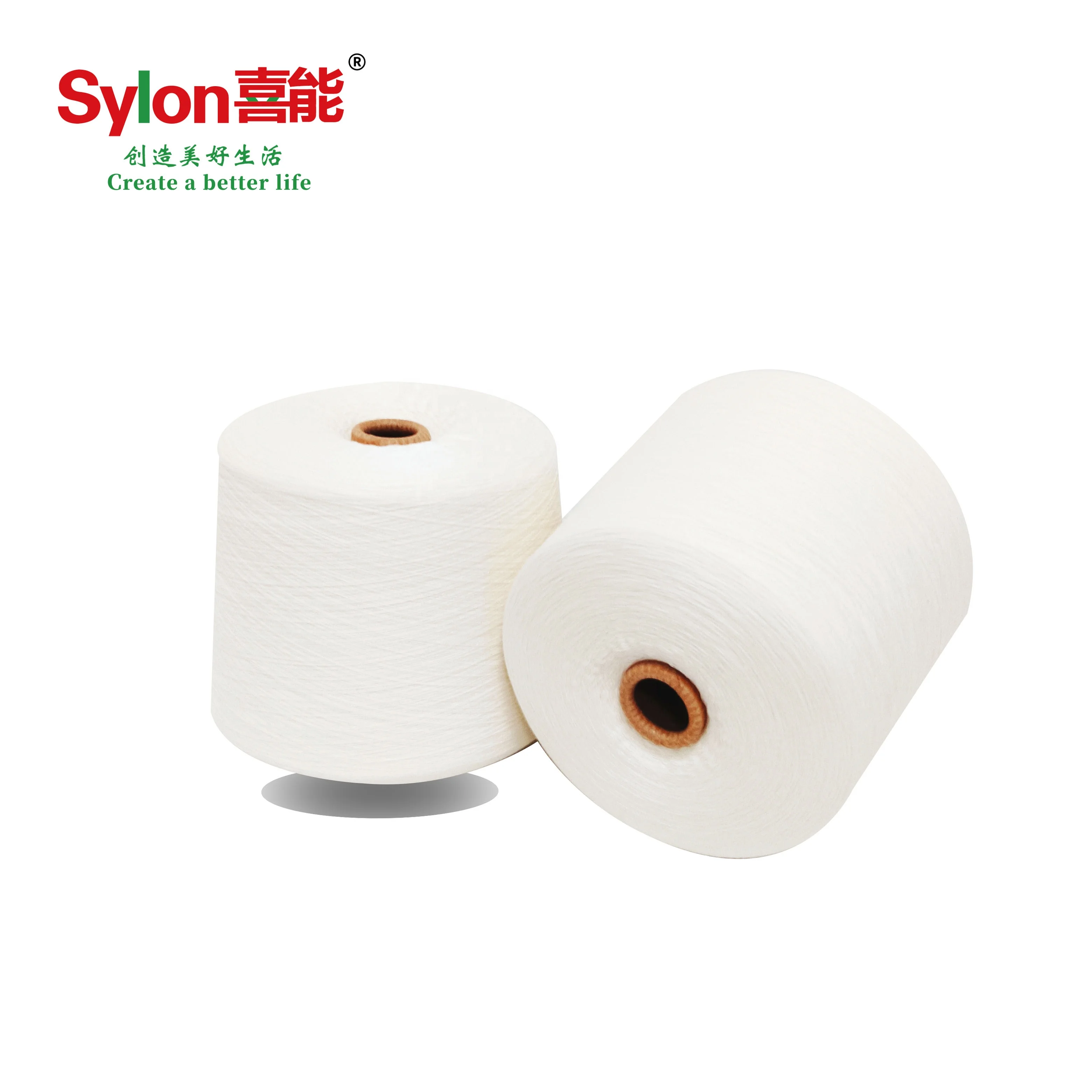 China Factory Direct Sales Moisture Wicking Heating Acrylic Viscose Cotton Blended Yarn for T-shirt