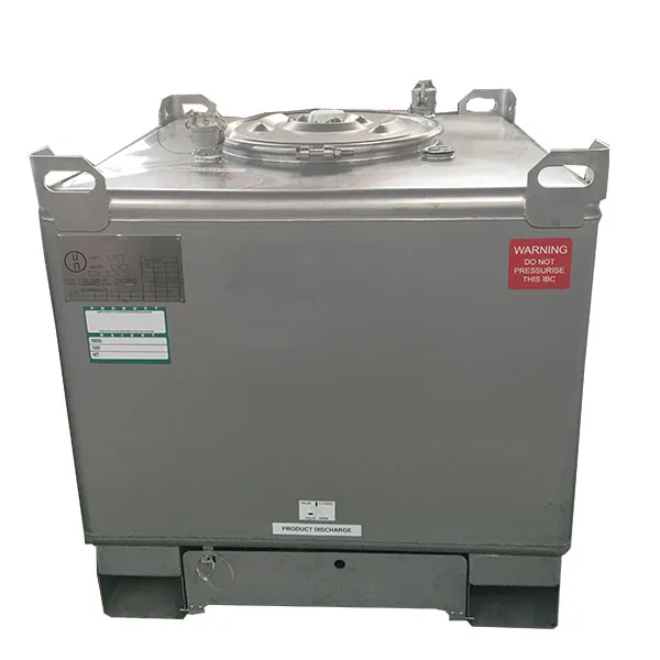 UN Certificated Stainless Steel drum IBC Tank container