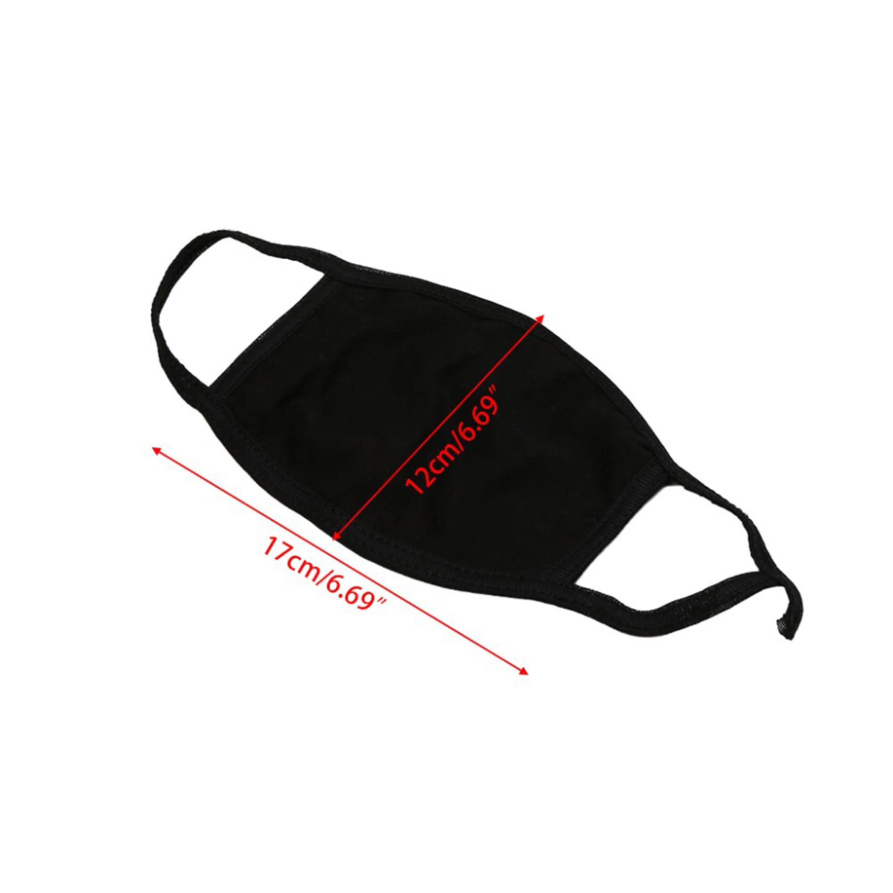 Plain White Black Cotton Cloth Silk Anti Dust Face Cover Adjustable Fashion Wholesales Custom Logo Printed Reusable FACE MASKES