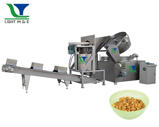 Industrial Automatic Corn Nuts Batch Fryer Machine Automatic Discharge Frying Machine