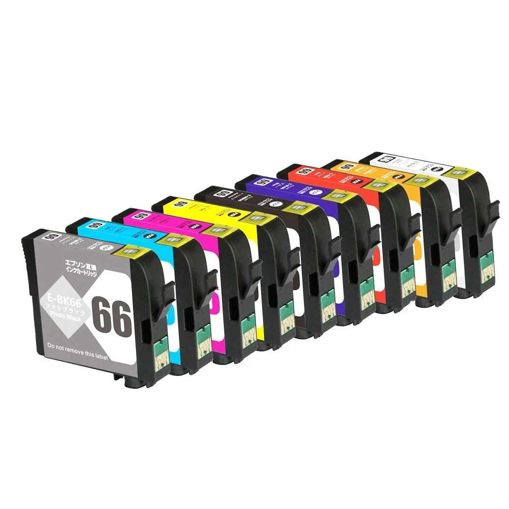 WEL-TRY ICBK66 ICC66 ICM66 ICMB66 ICBL66 ICOR66 ICR66 ICGL66 Premium Compatible Color Inkjet Ink Cartridge for Epson PX-7V