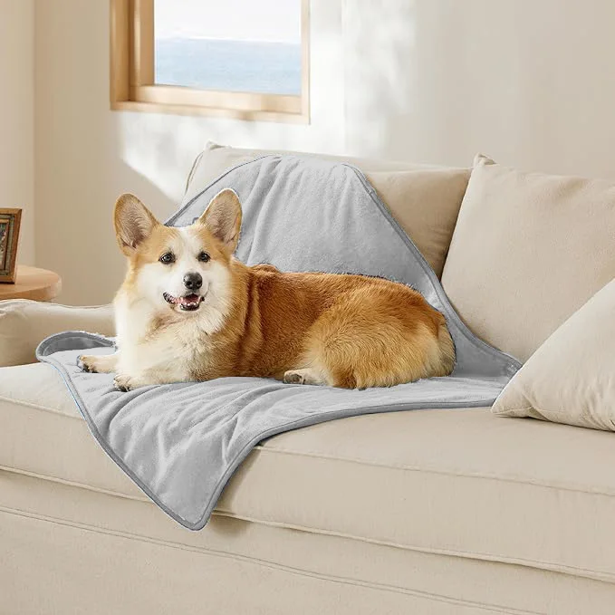 Waterproof Blanket 1.2kg Fleeced Puffy Outdoor Sand Proof Beach Waterproof Pet Dog Blanket For Couples