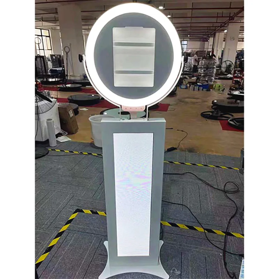Ipad Photo Media Pod Booth With Fill Light Lamp Manual Auto Photo Ipad 360 Photo Booth Selfie Caja Autom