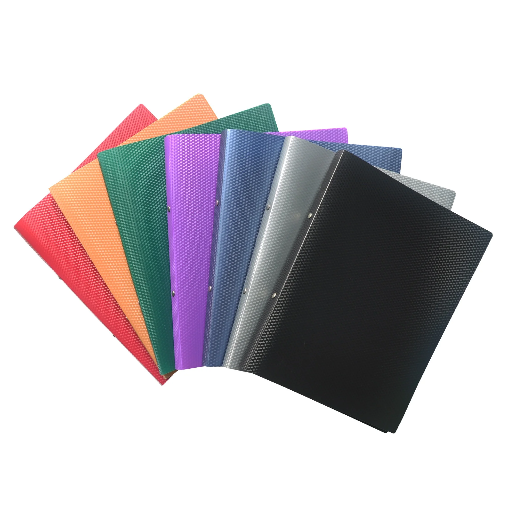 Promotional PP Clear 2 O Ring Binder Document File Folder With Metal Clips For Office and  School Use