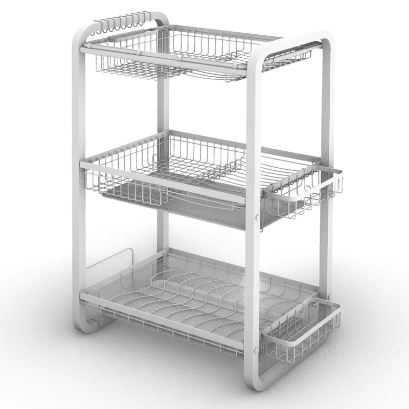 Drying Rack Kitchen And Home Hand Shape Ring Over Sink Dish Rack Drying Washing Liquid Storage Holders Dish Rack