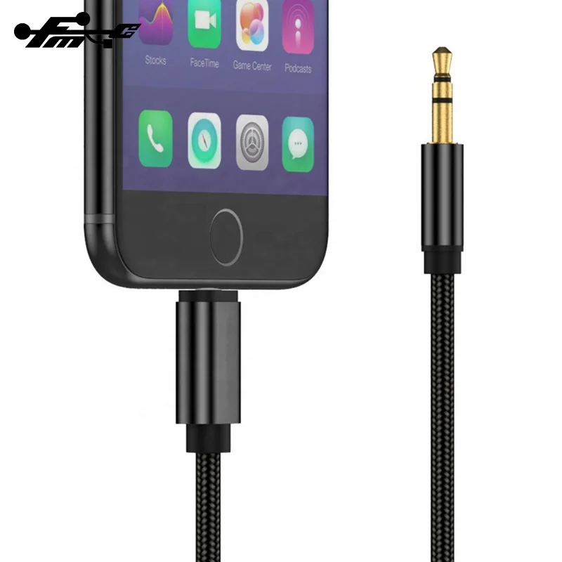 3.5mm Aux Audio Cable For iphone 11 Nylon Braid Aux Audio Extension Cable