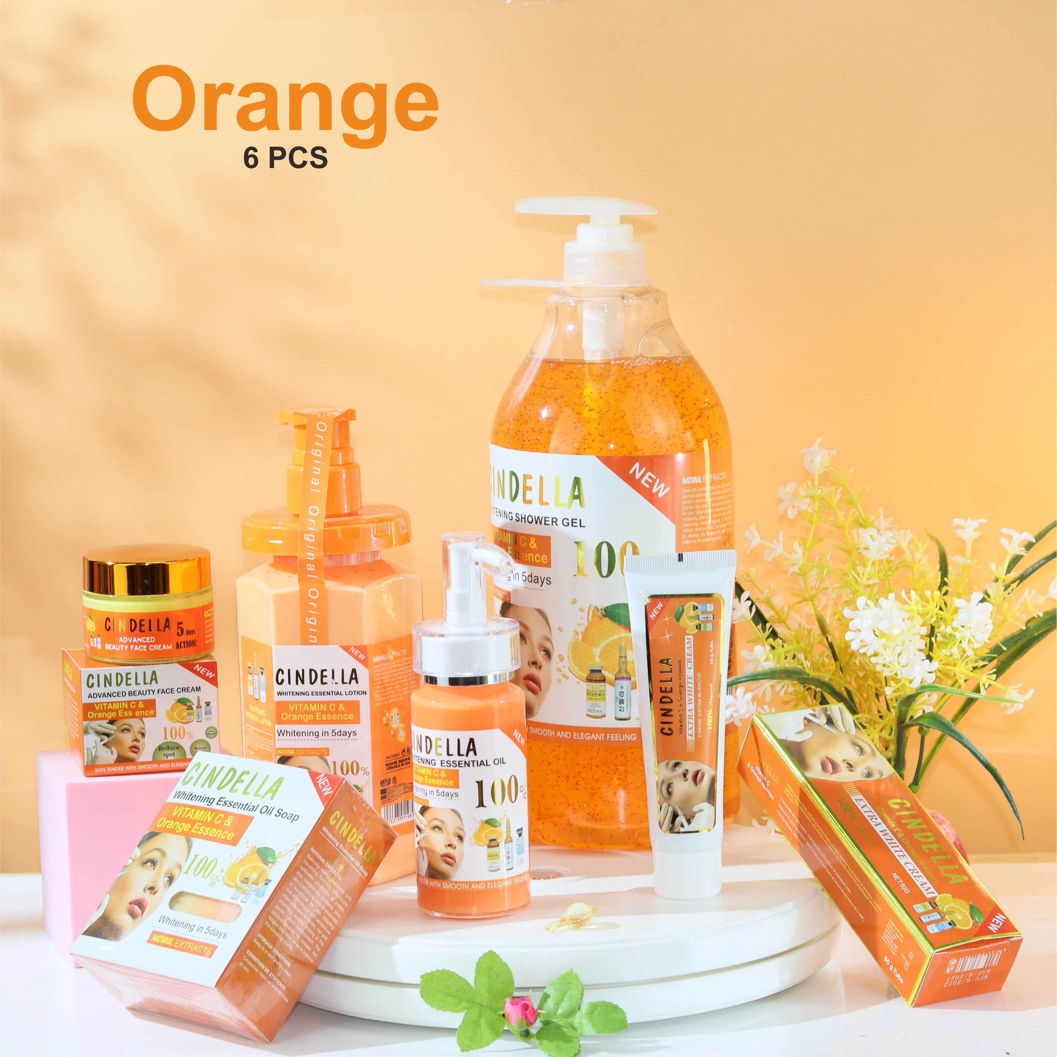 Cosmetics Beauty Women White Label Products Womens Sets product Face Skin Care Whitening Cream & Lotion Set Wholesale OEM