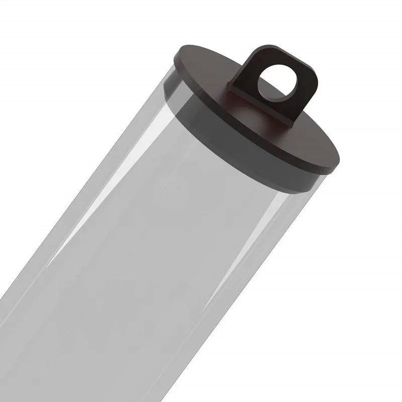 Clear extruded plastic packaging tube end cap plug seal bottom PHP Series