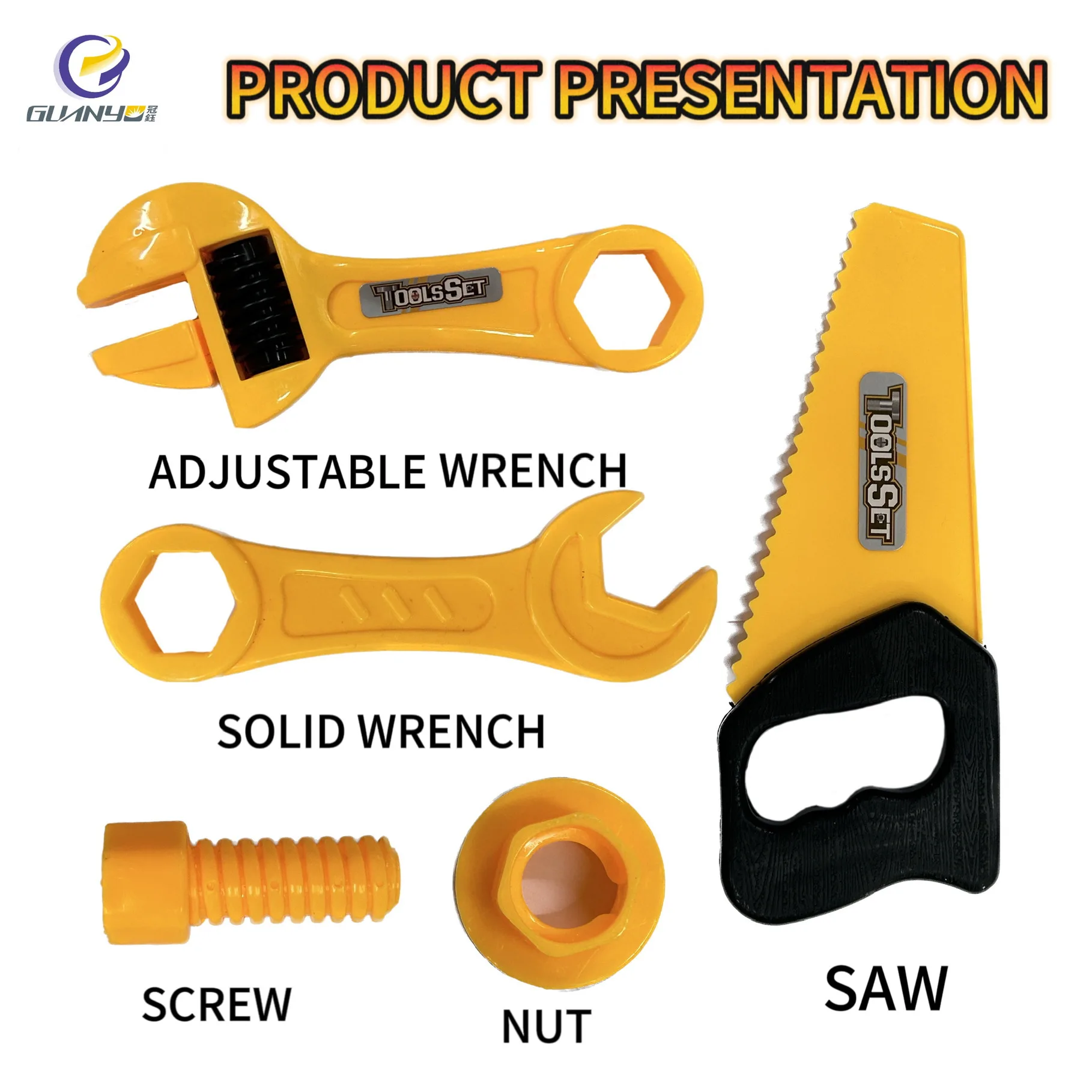 Newest Play House Series Tool Set PP Material Simulation Modeling Tool Set Funny Playing Game Educational Toys For Kids