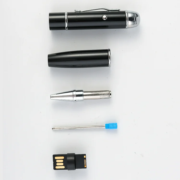 Promotional High Quality 4gb / 8gb / 16gb Usb Flash Drive Wholesale Custom Logo Metal Ball Pens With Laser Light