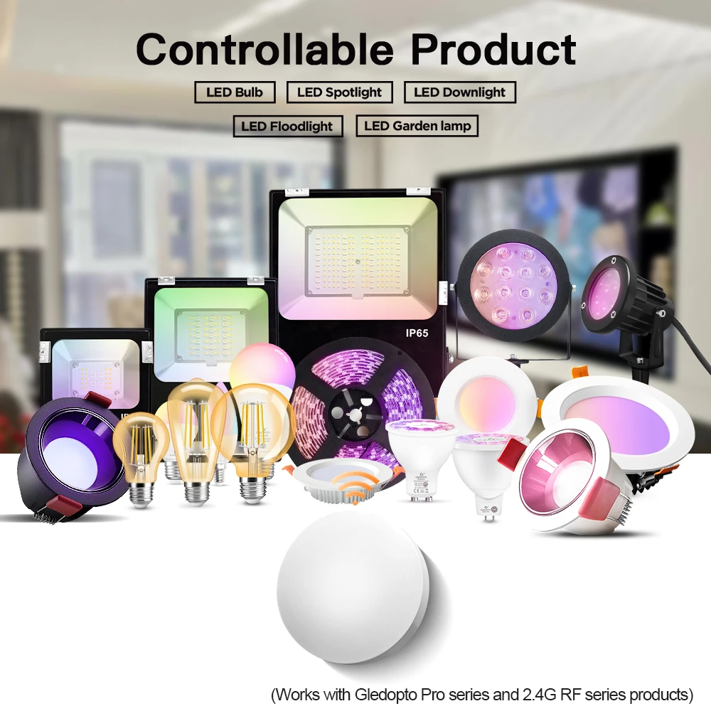 2 4G RF 1-зонный светодиодный пульт дистанционного управления совместим с профессиональными лампами и контроллерами 30 м небольшой изысканный