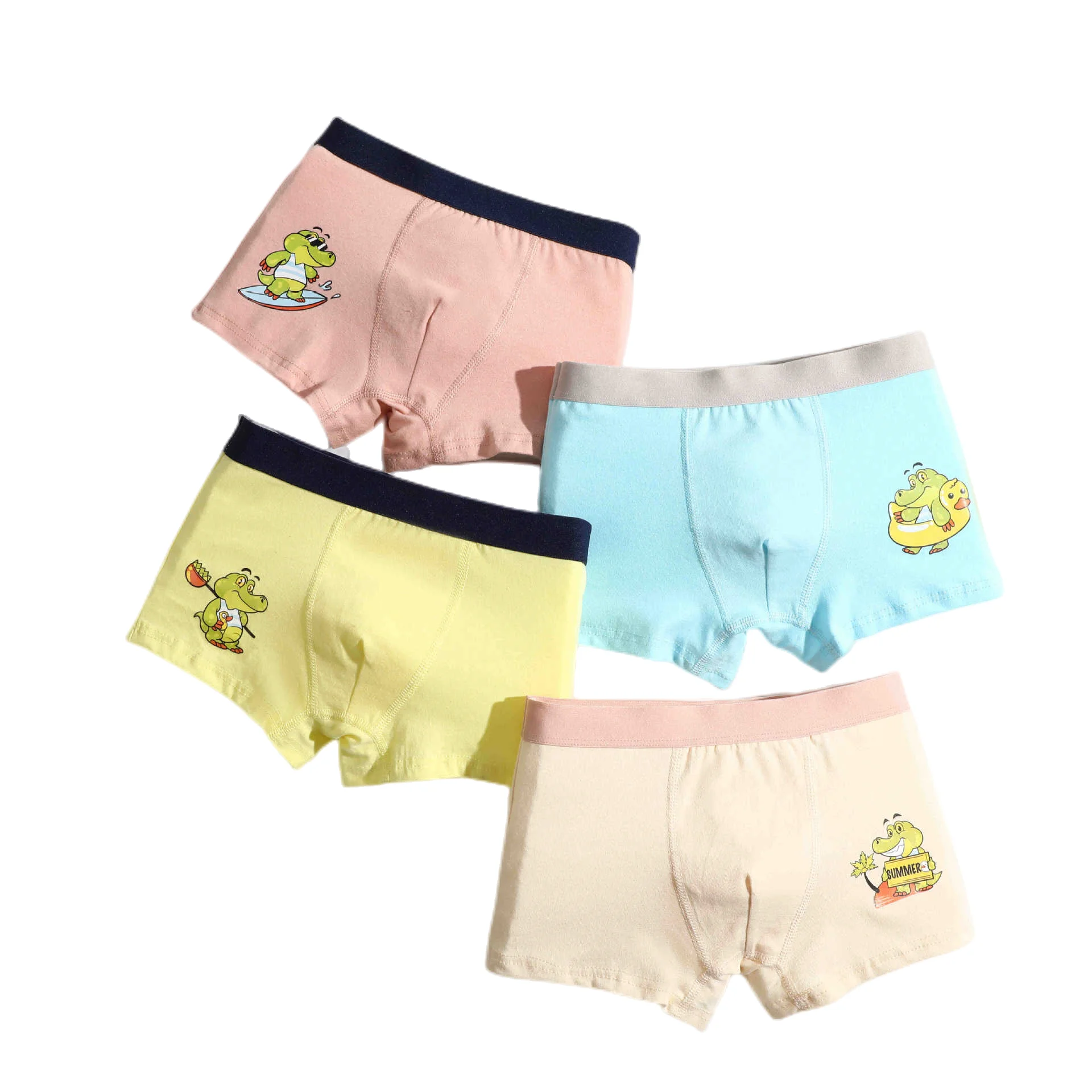 2022 Boy underwear Cartoon kids underwear Dinosaur Lion Pattern Comfortable Boys Panties