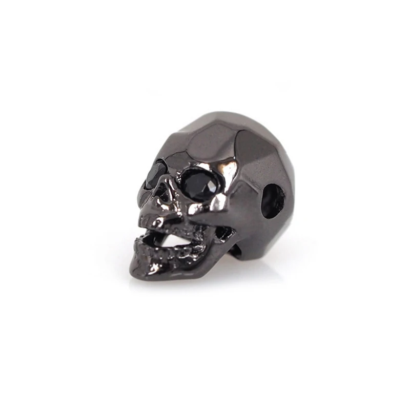 
China big hole hole halloween european connector spacer custom bead spacers brass pave bead beads for jewelry making 