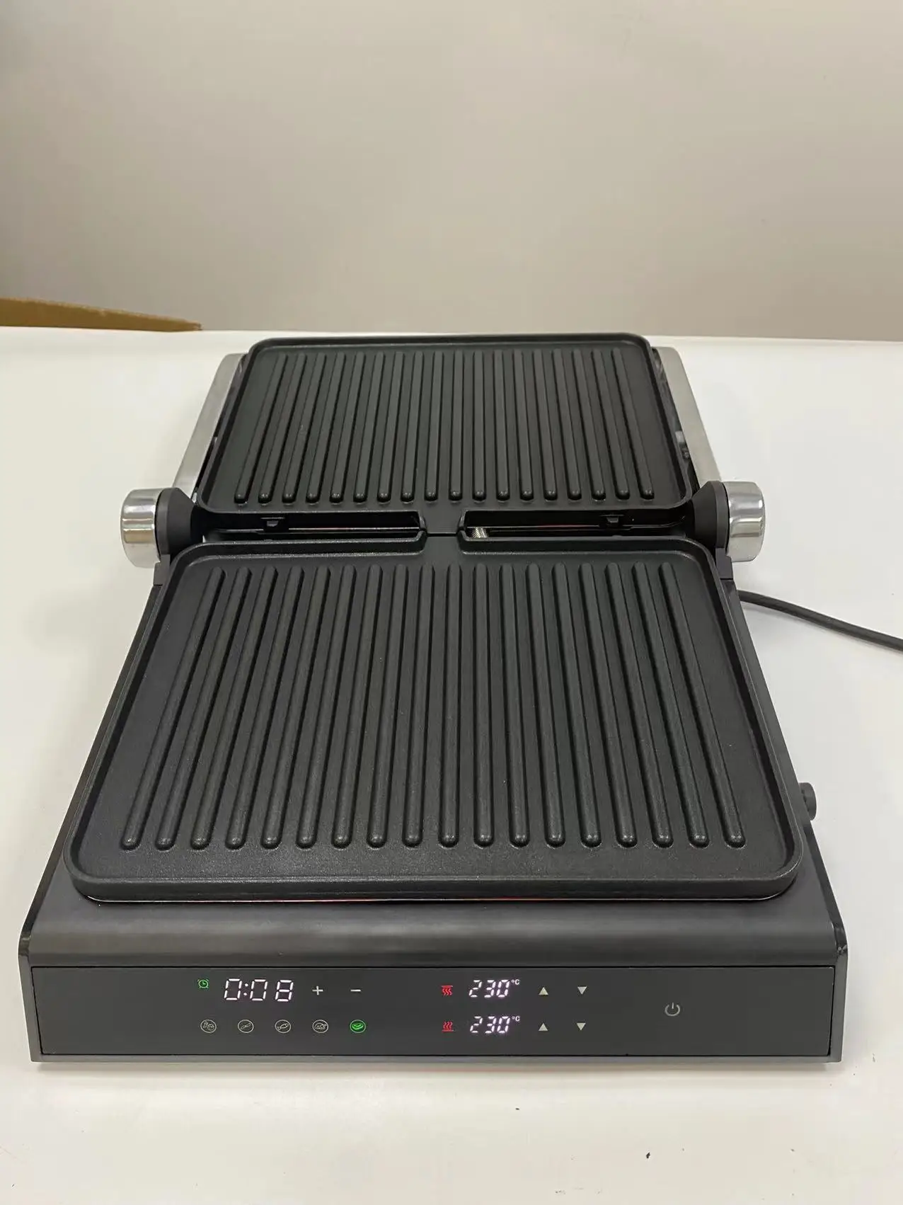 New Digital with setting program multi - functional 2000W Contact Grill electric grill bbq with detachable plate