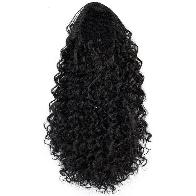 malaysian clip in hairpieces grey brazilian long virgin curly weave afro kinky straight drawstring human hair ponytail extension