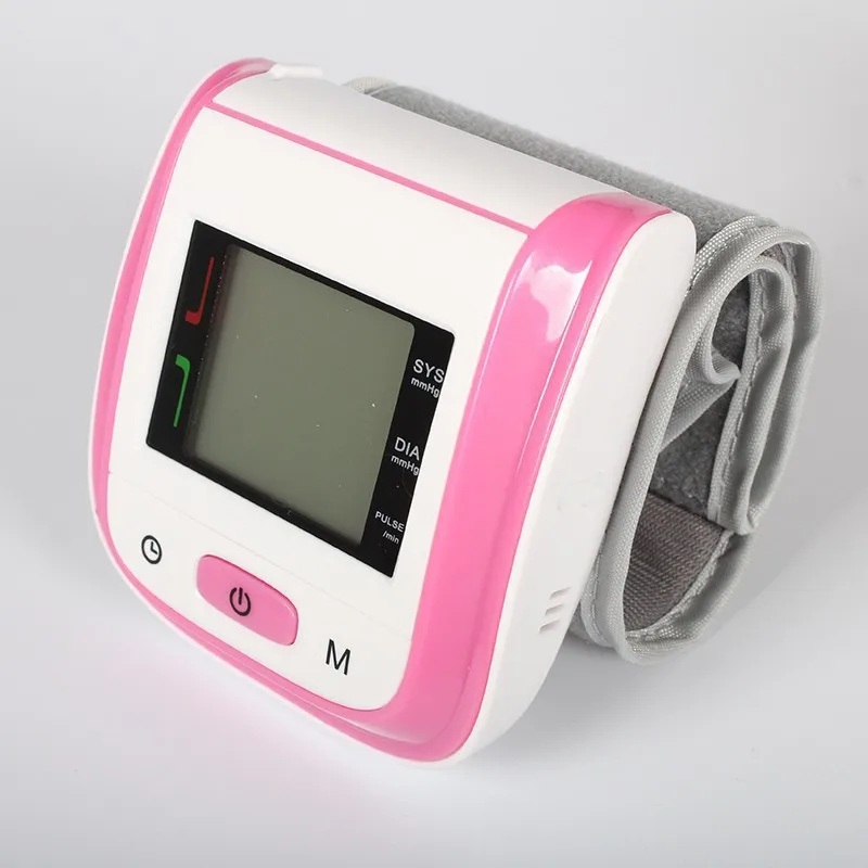 Automatic digital blood pressure machine with 2x99 read numbers Memory Voice Broadcast electronic wrist blood pressure meter