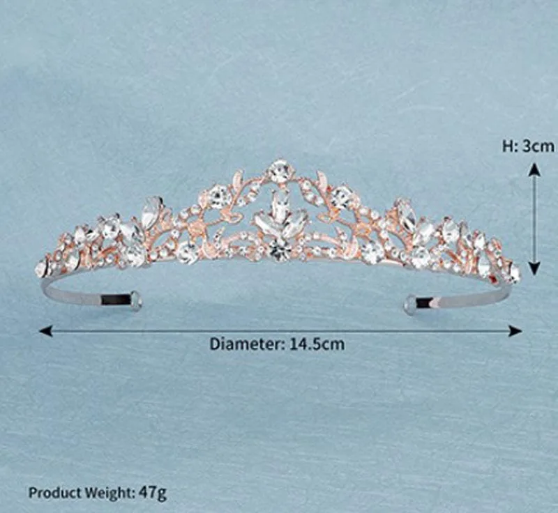 Женская Блестящая повязка для волос TS011, европейская шикарная повязка для волос с блестящими фианитами, свадебные аксессуары для волос невесты