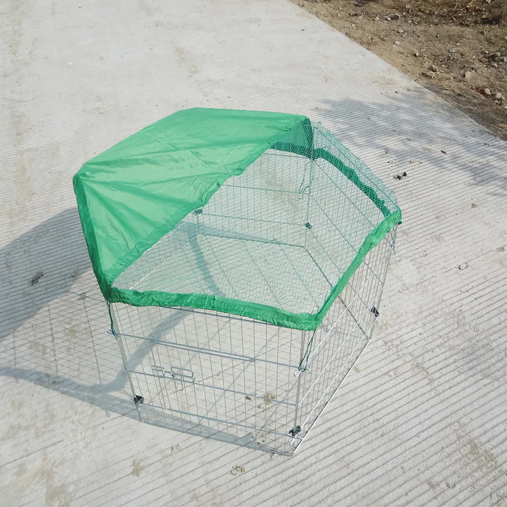 SDW02 Puppy Enclosure Outdoor Run, Dog Run with Door, dog play pen