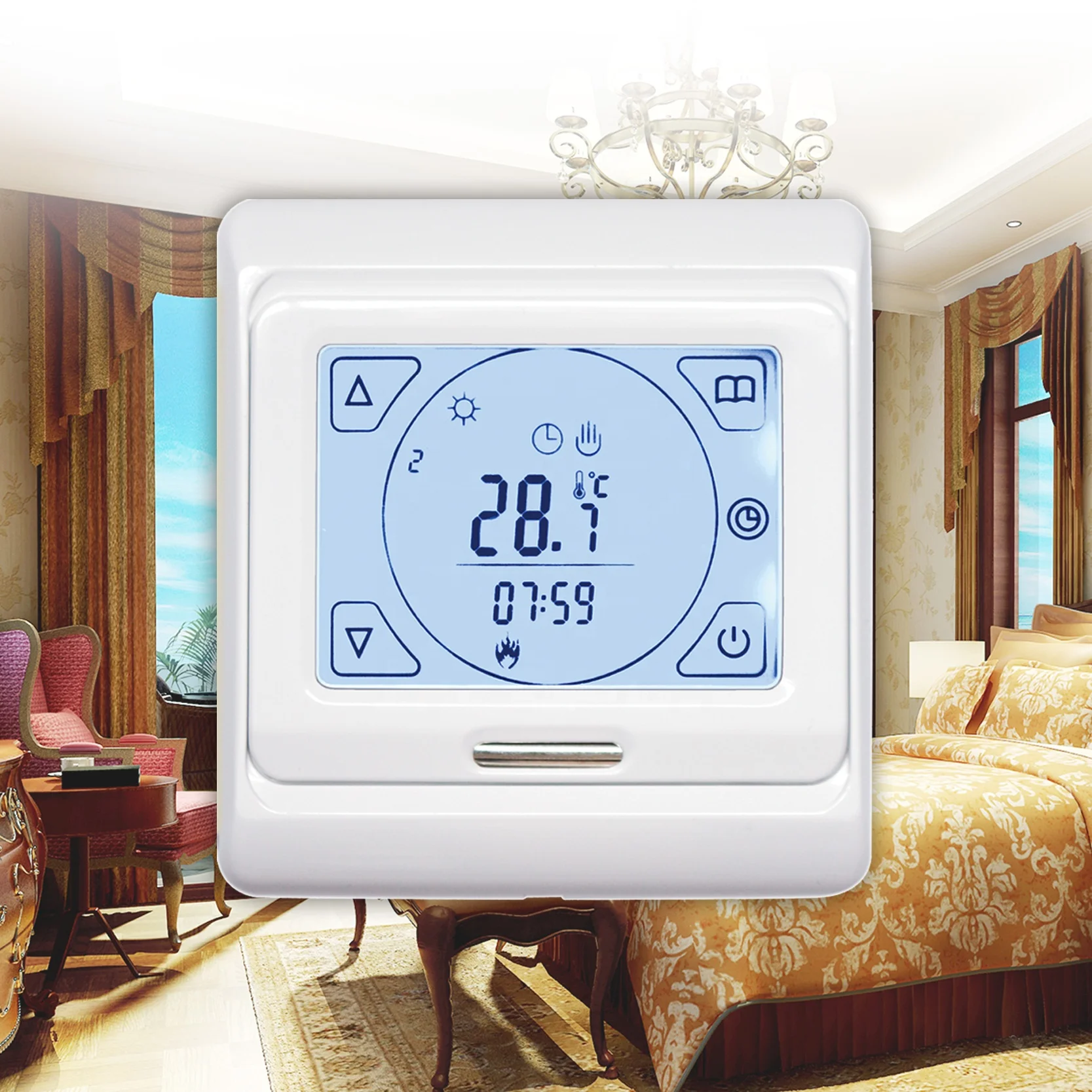 weather station thermostat kst programmable touch screen warming room china suppliers ME59